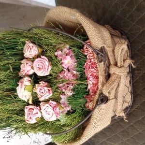 Vintage flower basket.